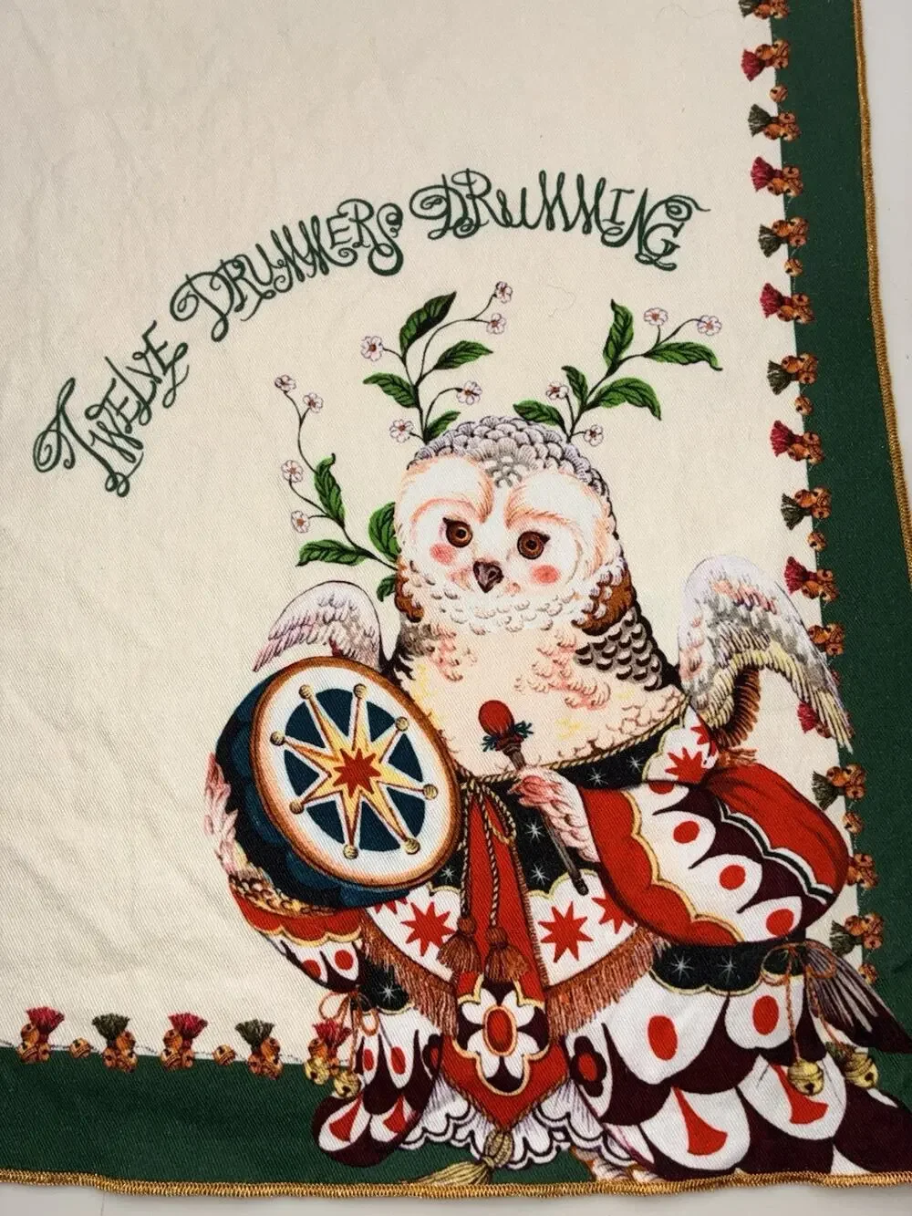 Anthropologie Phannapast Taychamaythakool 12 Days Christmas Napkins Square